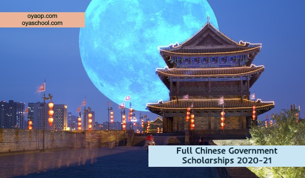 Full Chinese Government Scholarships 2020-21