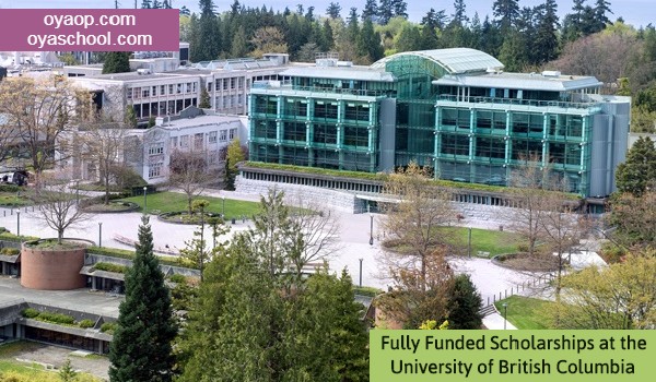 Fully Funded Schoalrships at the University of British Columbia