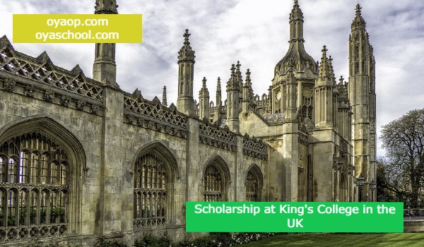 Scholarship at King's College in the UK