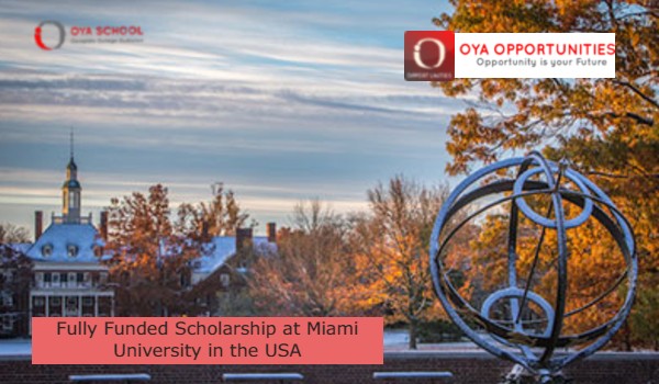 Fully Funded Scholarship at Miami University in the USA