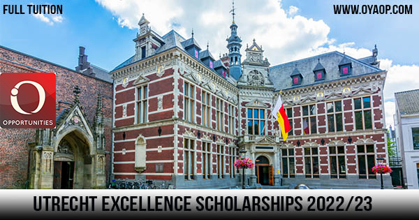 Study For Free With Utrecht Excellence Scholarships 2022/23